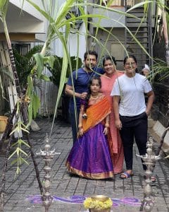 Vijay Antony with his Family Picture