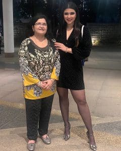 Mannara Chopra with her Mother Photo