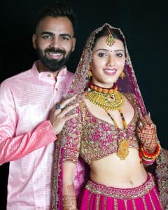 Neetu Bisht With Her Husband Photo