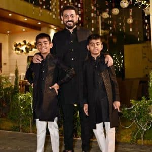 Amit Jain With His Sons Image